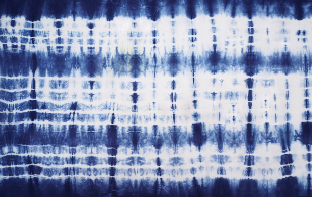 模糊织物扎染。素材图片