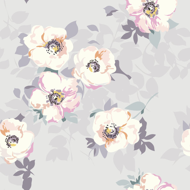 软花印花-无缝背景素材图片