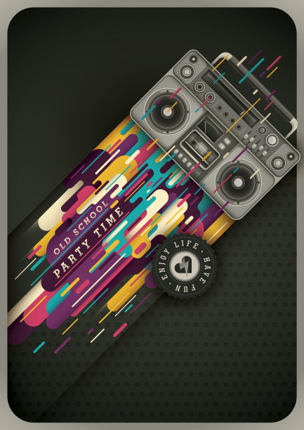 抽象的海报设计。图片下载