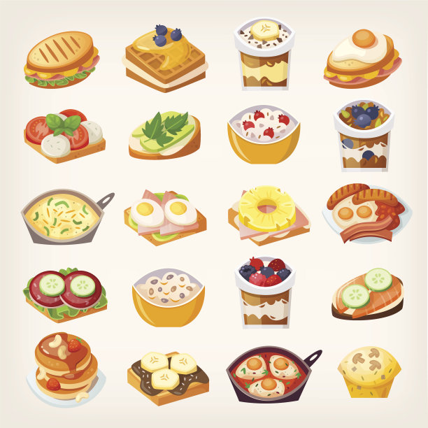 早餐餐具套装图片下载