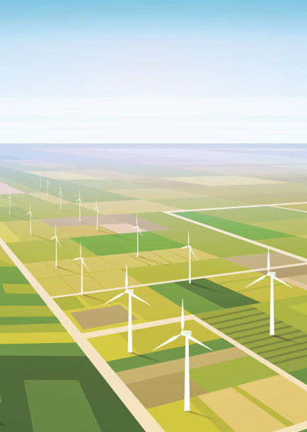 风力发电可再生电站领域背景图片下载