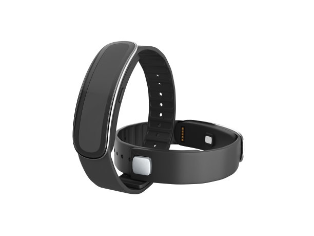 健身手环智能手表上没有阴影的白色背景3d素材图片