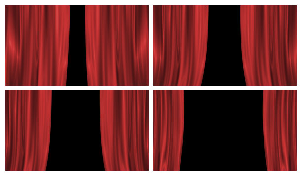 舞台上的窗帘图片下载