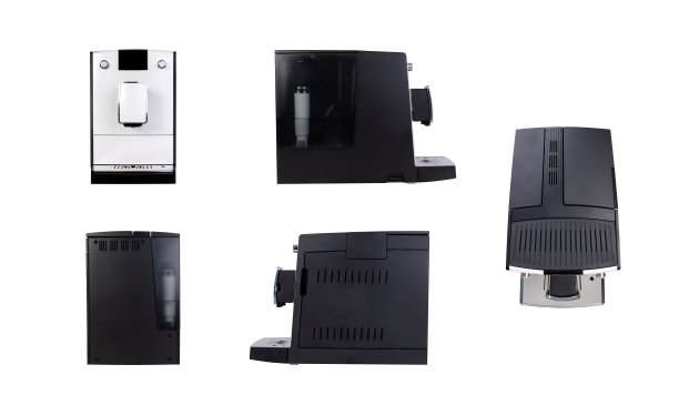 咖啡机孤立的正面背面纹理为您的对象图片下载