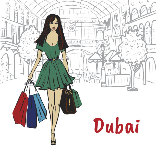 购物中心里的女人图片下载