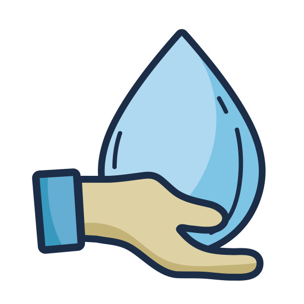 6、用手用水滴，保护生态图片下载