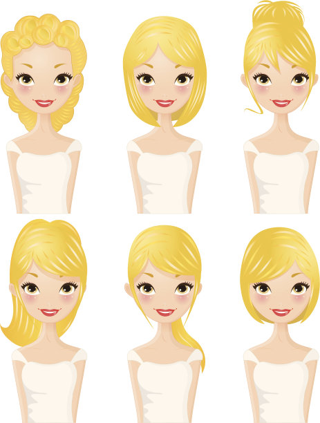 发型金发图片下载