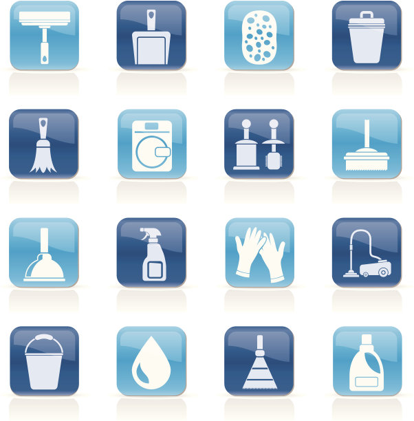 清洁和卫生图标图片下载