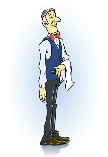 餐厅的服务员很不错图片下载