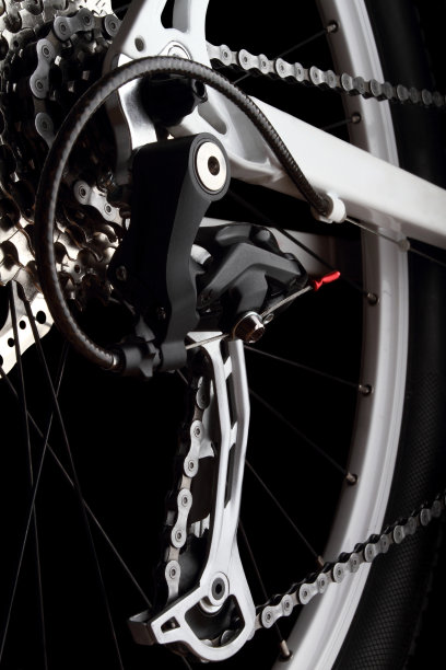 自行车齿轮和后变速器图片下载