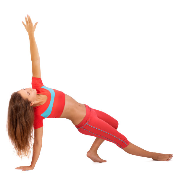 女孩在做健身运动图片下载