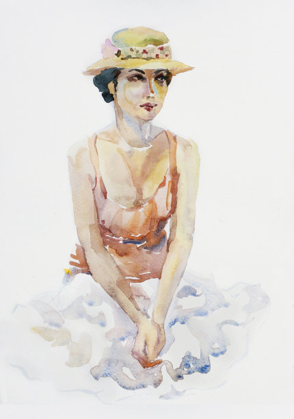 美女插画素材ID：161461432