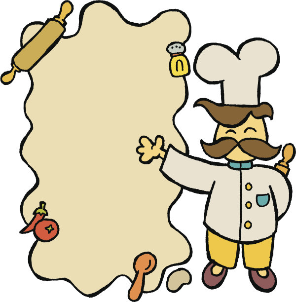 厨师与菜单图片下载