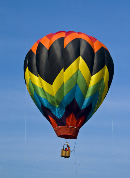 单一的多色热气球图片下载