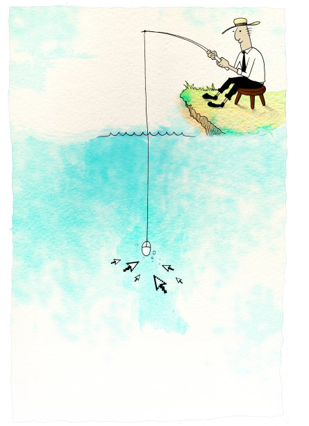 光标钓鱼图片下载