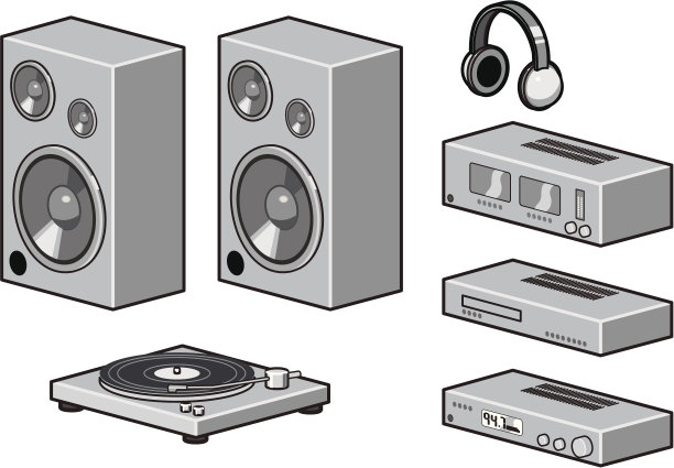 家庭音响系统图片下载