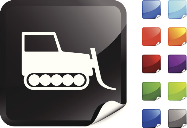 建筑拖拉机互联网版税免费矢量艺术图片下载