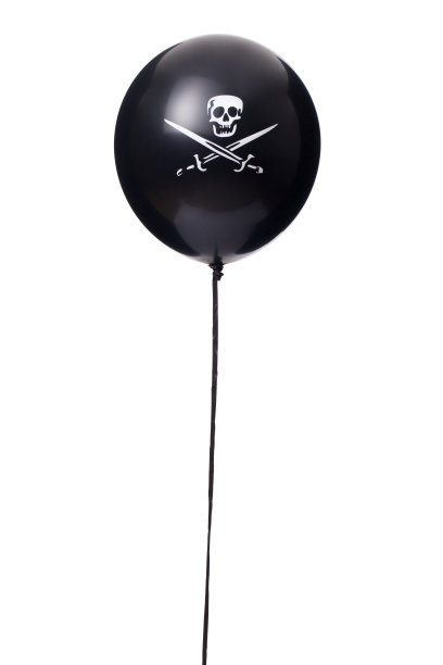 黑色的万圣节气球图片下载