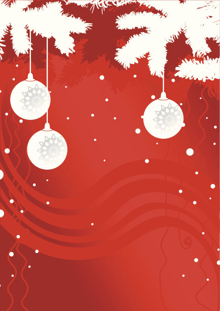 红色圣诞背景图片下载