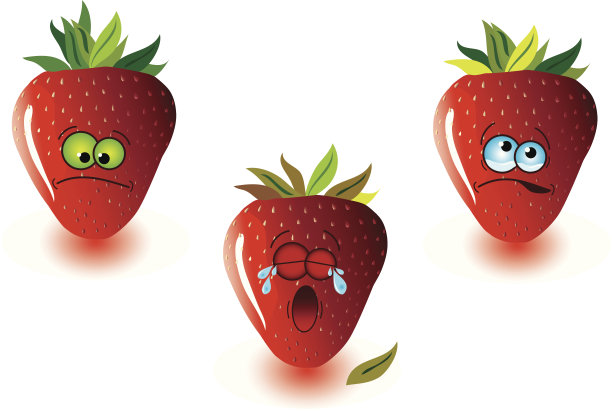 悲伤的草莓图片下载