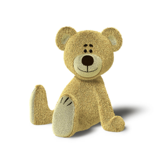 Nhi熊坐在地板上，一边图片下载