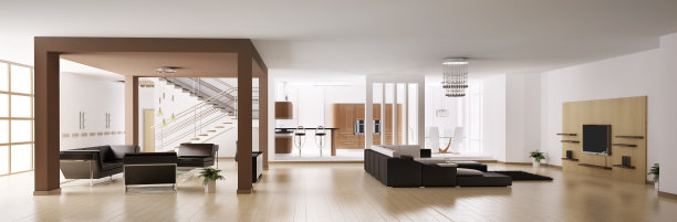 公寓生活区的数码3D全景照片图片下载