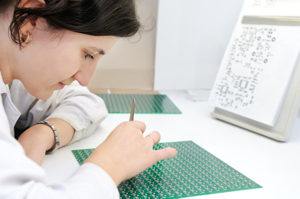 集成微电路芯片工人图片下载