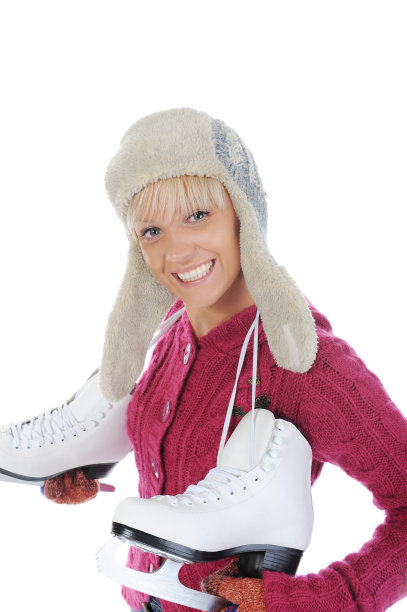 溜冰鞋的女孩图片下载