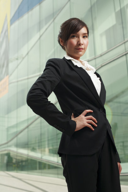 机密的亚洲女商人图片下载