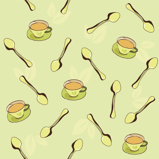 无缝背景茶帽图片下载