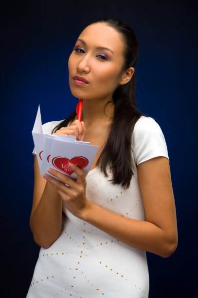 情人节的明信片图片下载