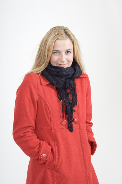 女人穿红衣服图片下载