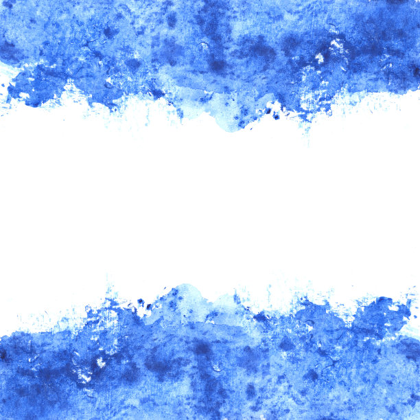 蓝色水彩图片下载