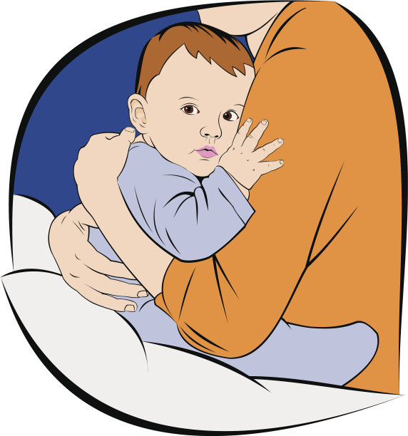 婴儿在母亲的手中图片下载