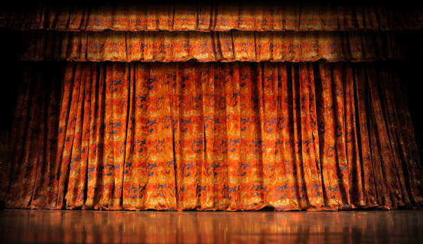 舞台上的窗帘图片下载