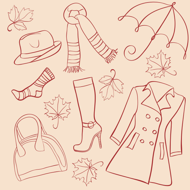 秋天的衣服图片下载