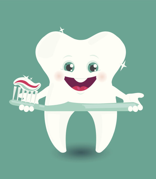 快乐牙提供带有牙膏的牙刷图片下载