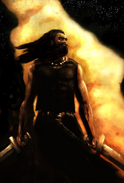 战士数字绘画图片下载