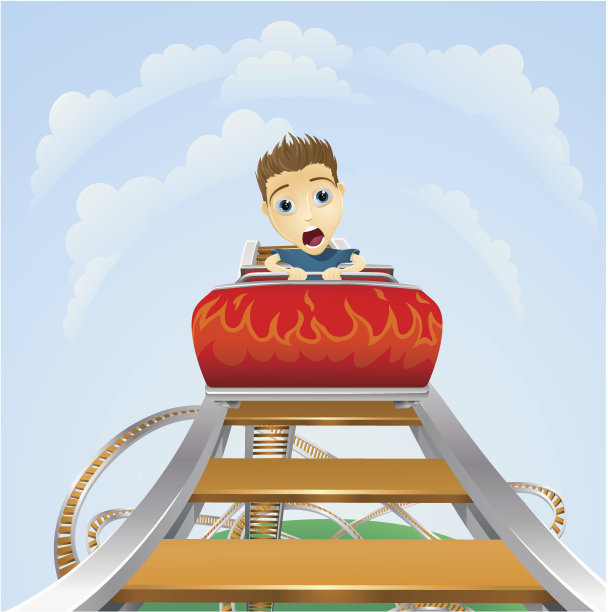 坐过山车很吓人图片下载