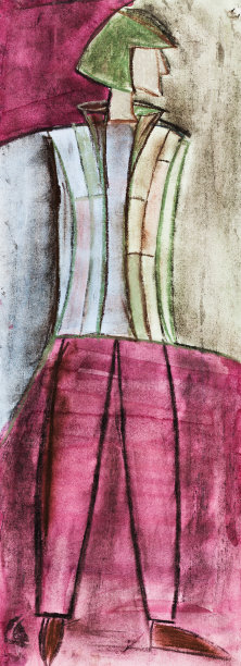 穿着半季装的都市女人素材图片