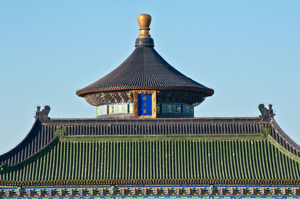 祈福殿的屋顶图片下载