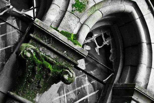 废弃的教堂的细节图片下载