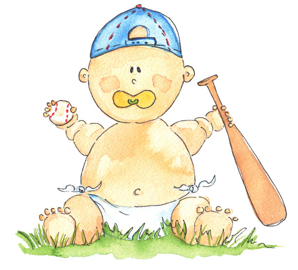 婴儿棒球男孩图片下载