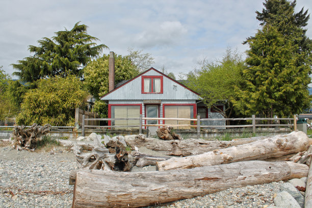 海滩上的家图片下载