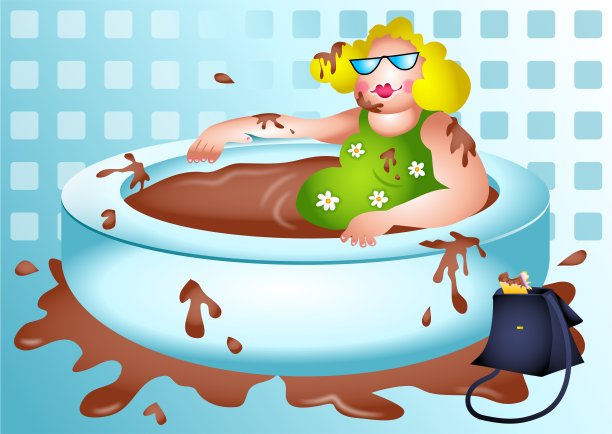 贝蒂喜欢洗巧克力澡图片下载