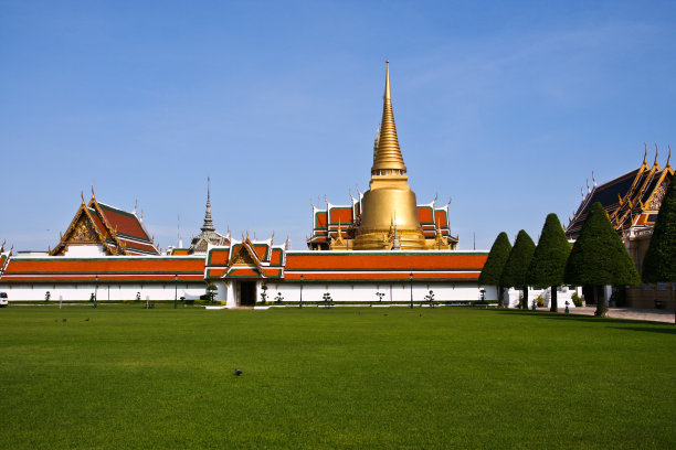曼谷的古代宫殿图片下载