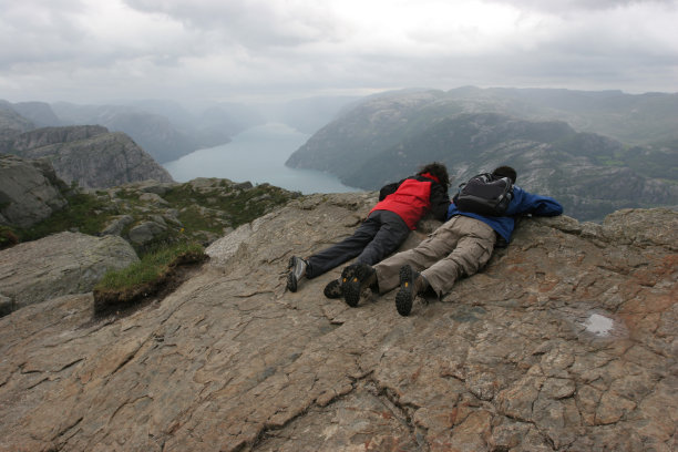 从布道石看到挪威吕瑟峡湾图片下载