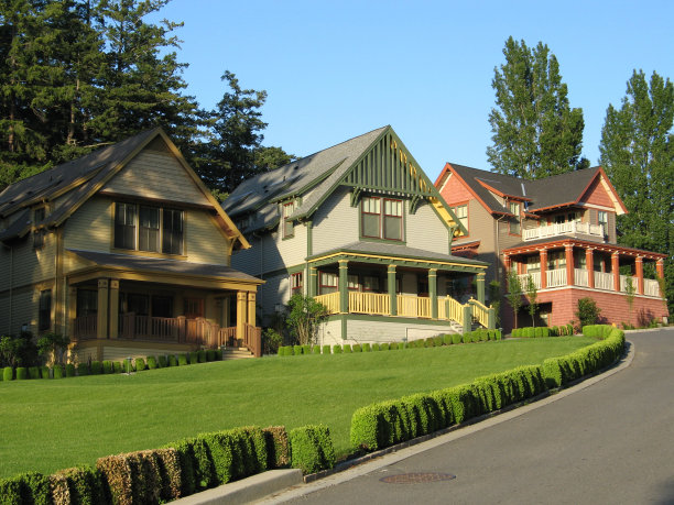 五彩缤纷的房子图片下载