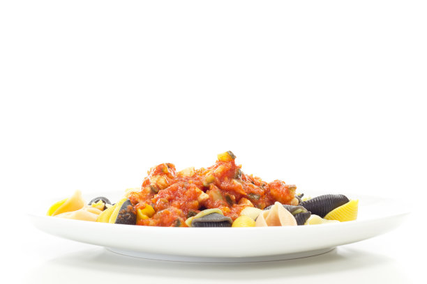 加番茄酱的意大利面条图片下载