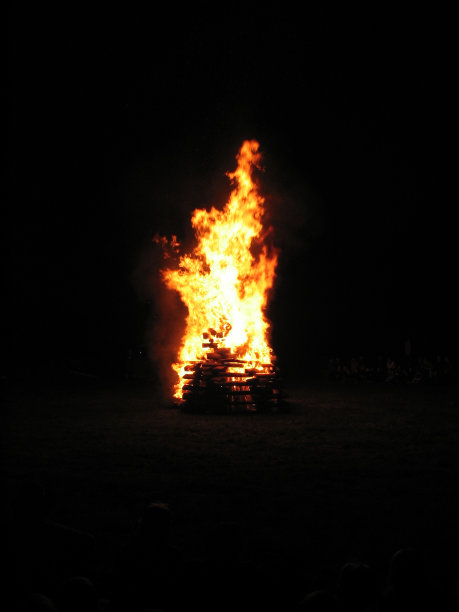 火在晚上图片下载